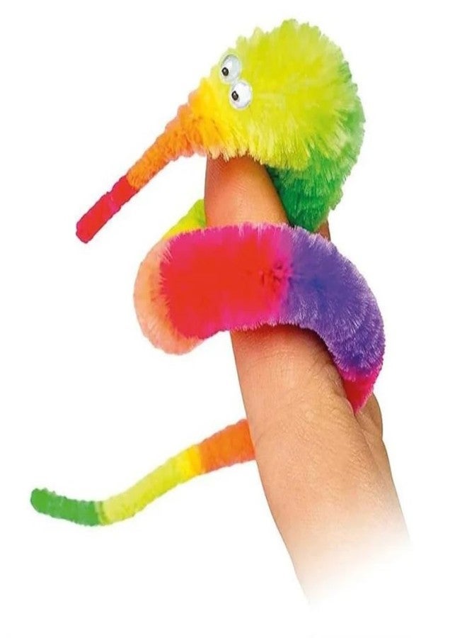 مايلز ماجيك خدعة الدودة الملتوية من مايلز ماجيك للأطفال من عمر 3 سنوات فما فوق | خيط غير مرئي يتحكم في ديدان متحركة مضحكة على خيط غير مرئي، خدعة سحرية عن قرب | قطعة واحدة متعددة الألوان - Image 4